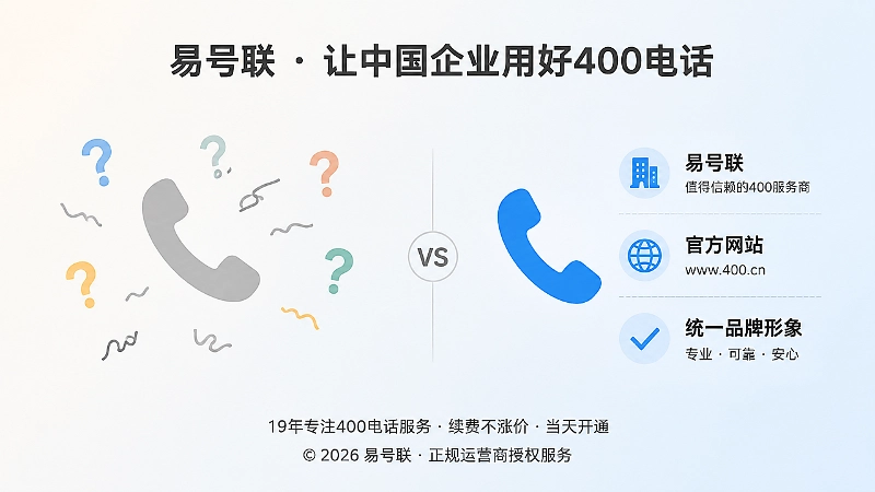 统一官方电话与分散信息的对比